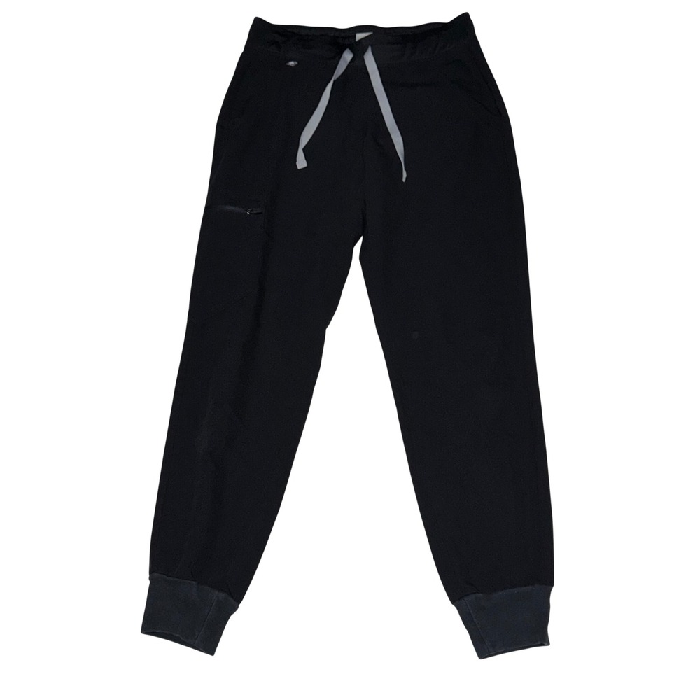 FIGS Technical Collection Black Scrub Jogger Pants Womens XS Drawstring Cargo